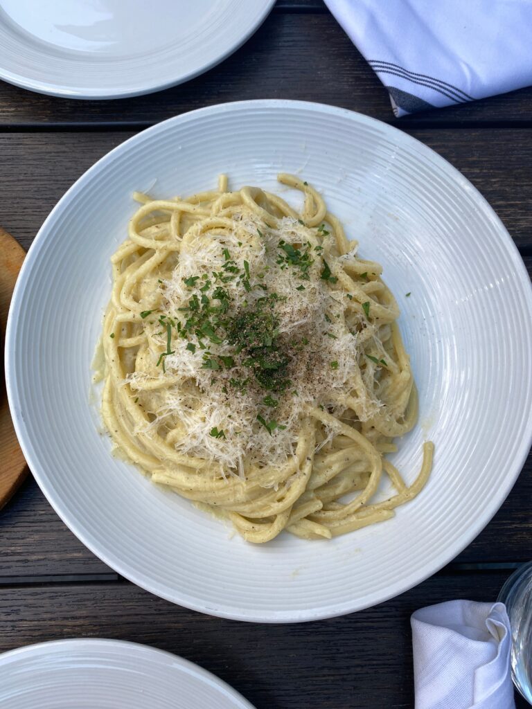cacio e pepe in padella